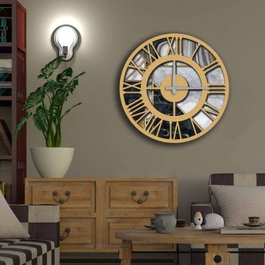 Wallity Reloj Decorativo de MDF Multicolor 5050MS-057